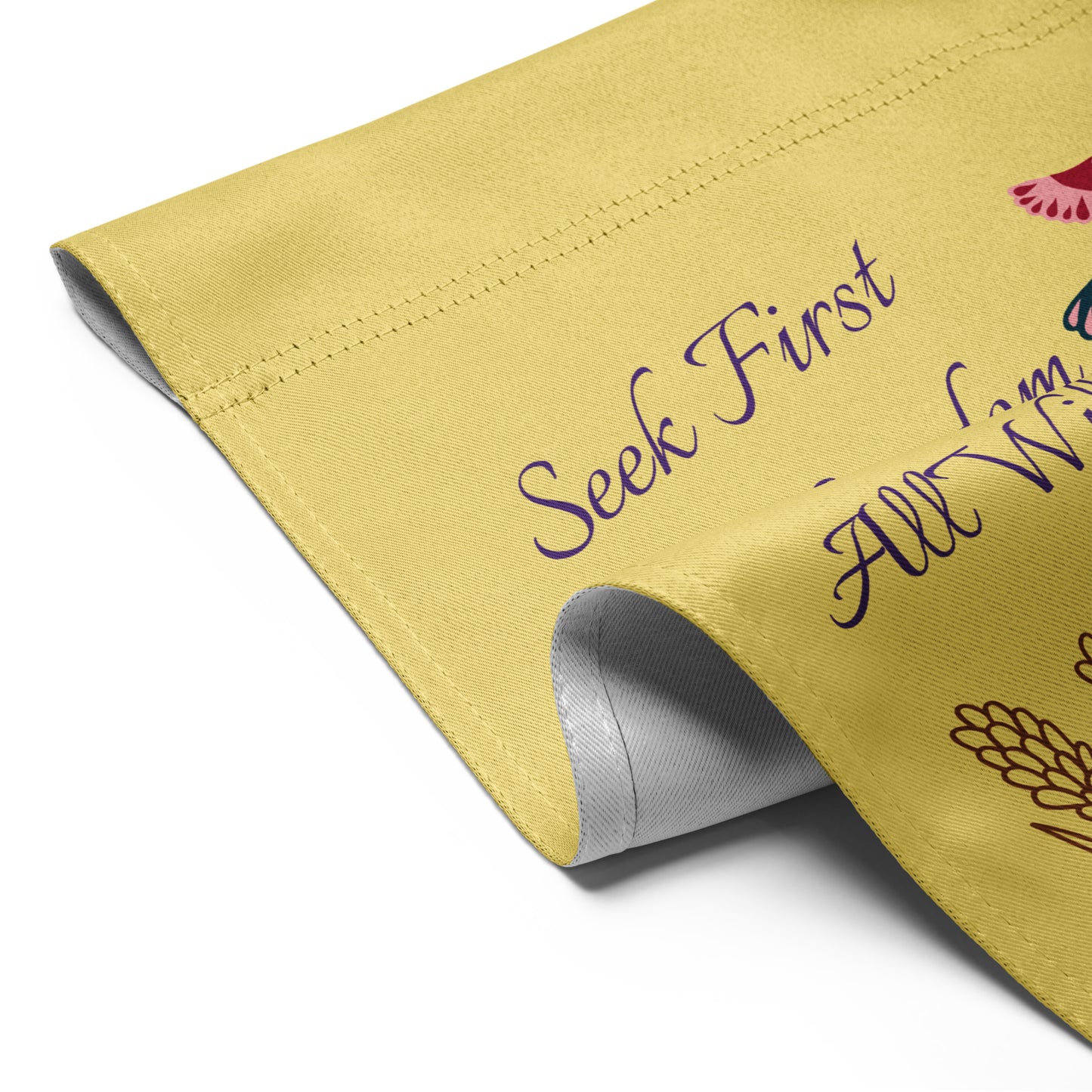 Seek Him First Garden flag
