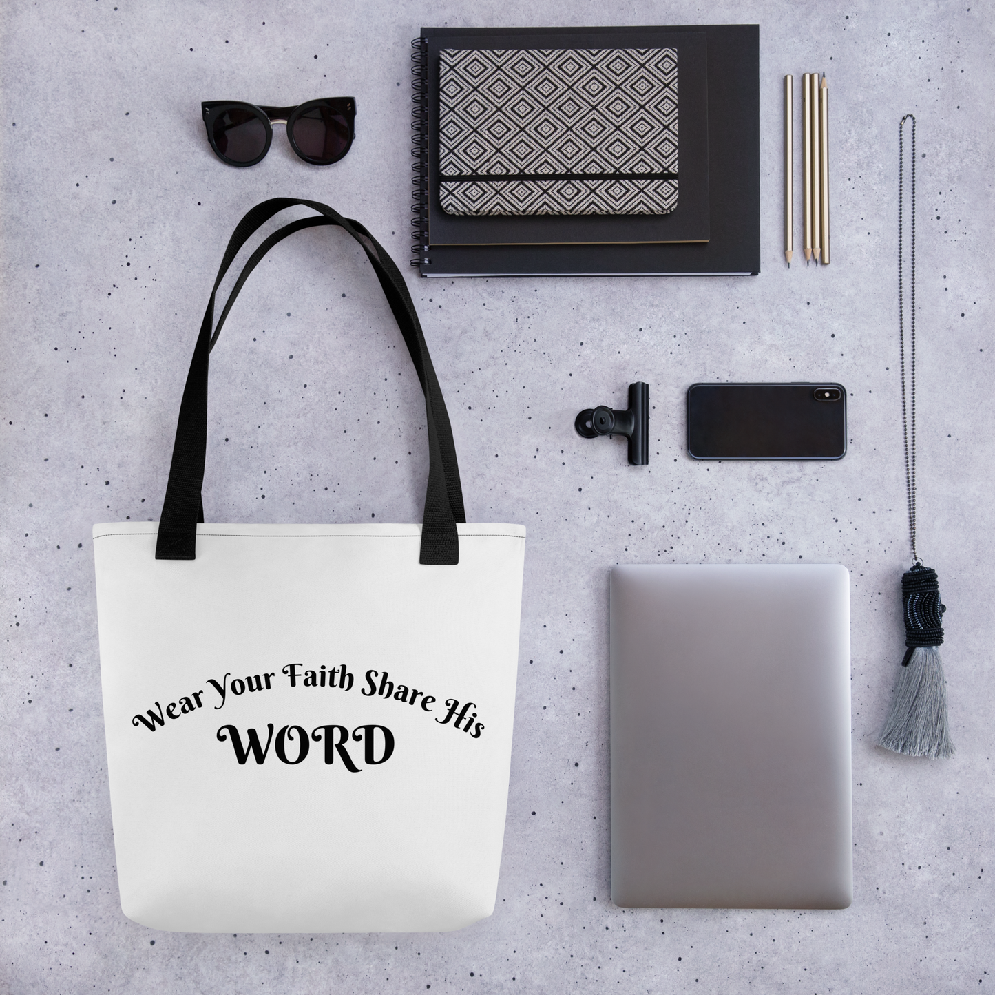 Wear Your Faith Tote bag