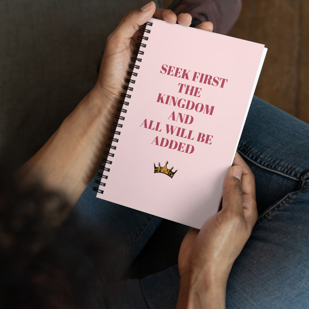 Seek First the Kingdom Spiral notebook